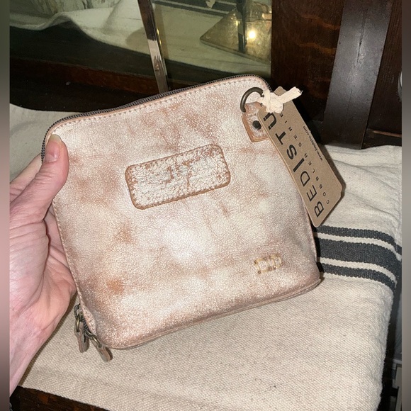 NWT Bed Stu Leather Ventura Clutch Crossbody Bag Nectar Lux MSRP $155 - Picture 8 of 12